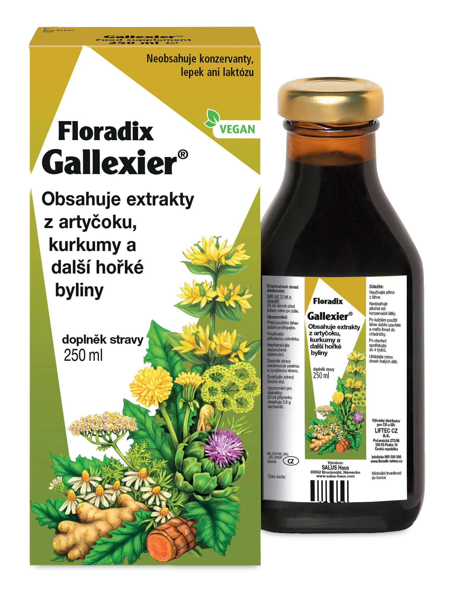 Floradix Gallexier – Horké byliny pre zdravé trávenie